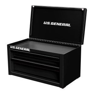 Caja de herramientas de acero mini U.S. GENERAL, color negro | 72431
