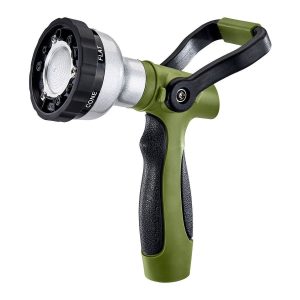 Boquilla para manguera tipo bombero sin apretar, con palanca de control y 6 patrones de riego | 56711