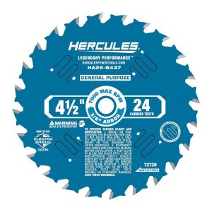Disco de sierra circular de propósito general HERCULES 4-1/2 pulgadas, 24 dientes | HA25-B437