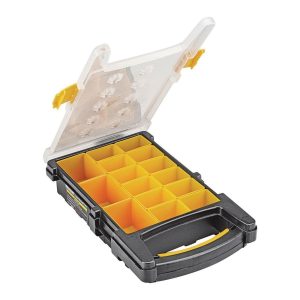 Estuche portátil pequeño para almacenamiento de piezas con 15 compartimentos | 64811