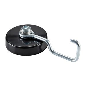 Gancho magnético extra grande de 25 lb, color negro | 58106
