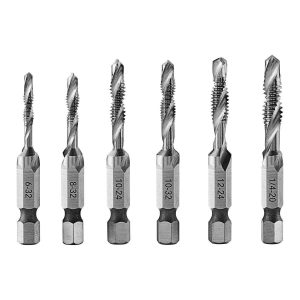 Juego de brocas combinadas para taladrar y roscar SAE, 6 piezas | HA23-HX11