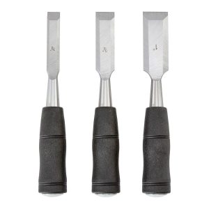 Juego de 3 Cinceles para Madera con Mangos de PVC | 69544