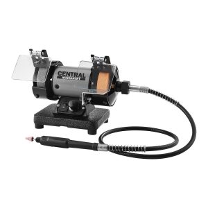 Esmeril de banco de 3 pulgadas con eje flexible para desbarbar y pulir | 58967